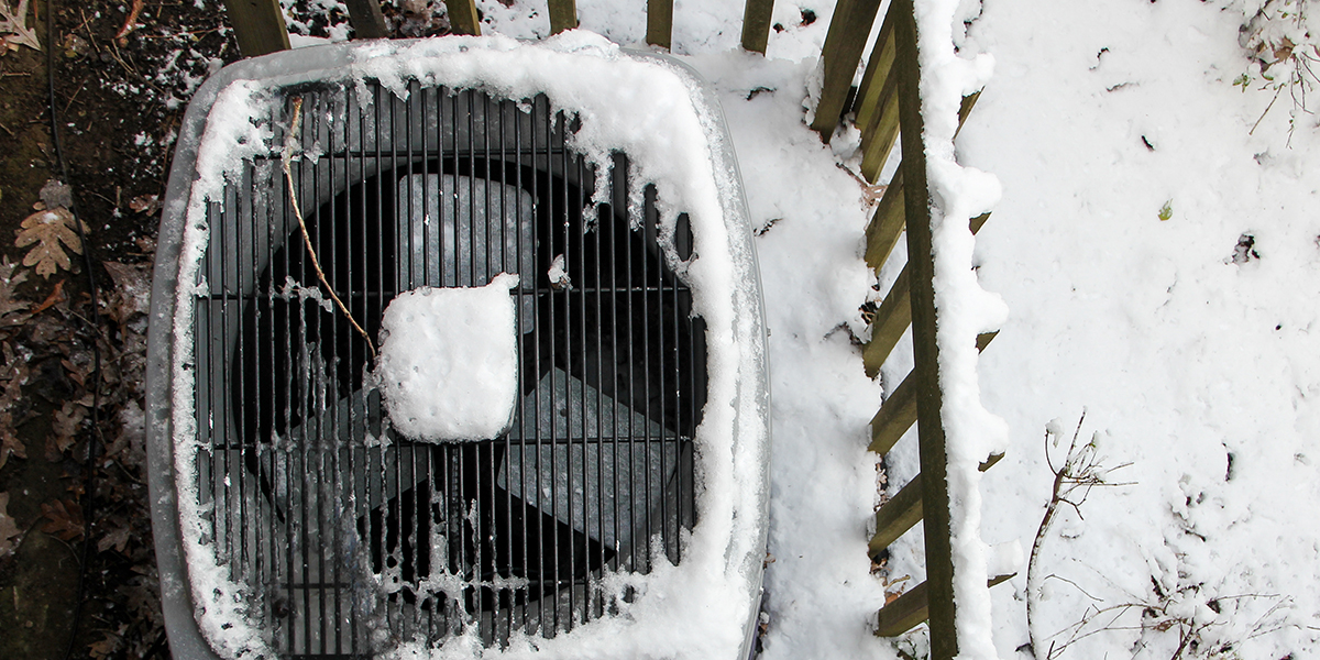 how to unfreeze outside ac unit in winter